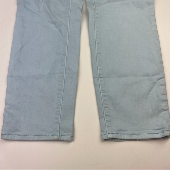 Lands’ End Mid Rise Slim Ankle Jeans Light Wash - Picture 4 of 8